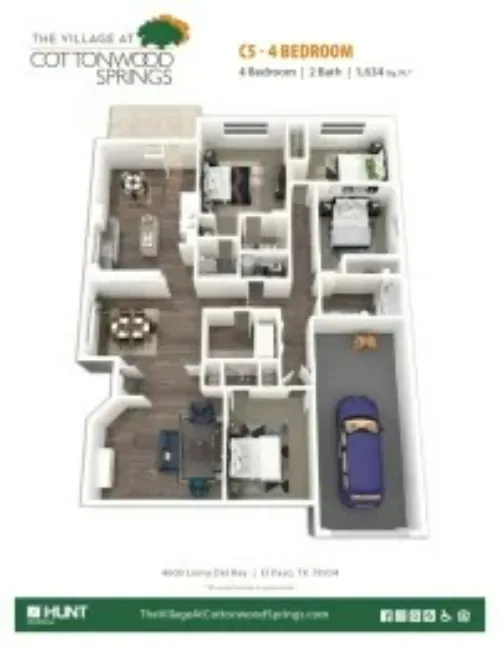 The Village at Cottonwood Springs El Paso FloorPlan 4