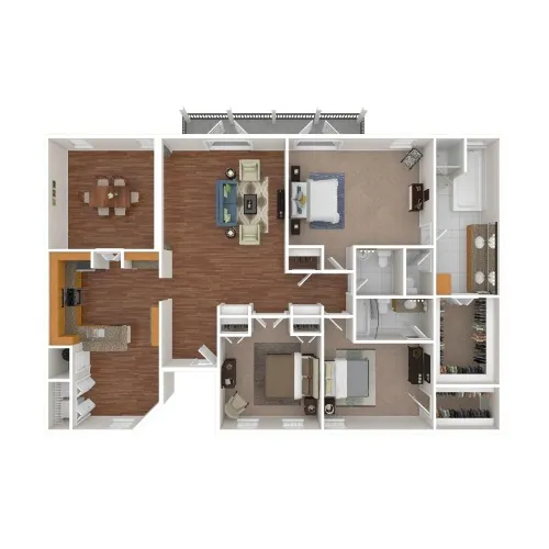 The Vintage floor plan 13