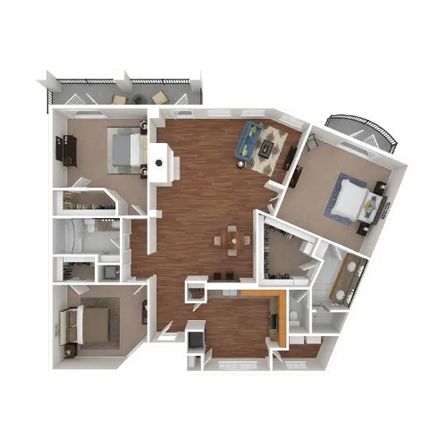 The Vintage floor plan 14
