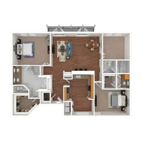 The Vintage floor plan 15