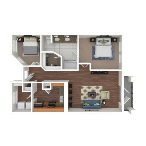 The Vintage floor plan 5