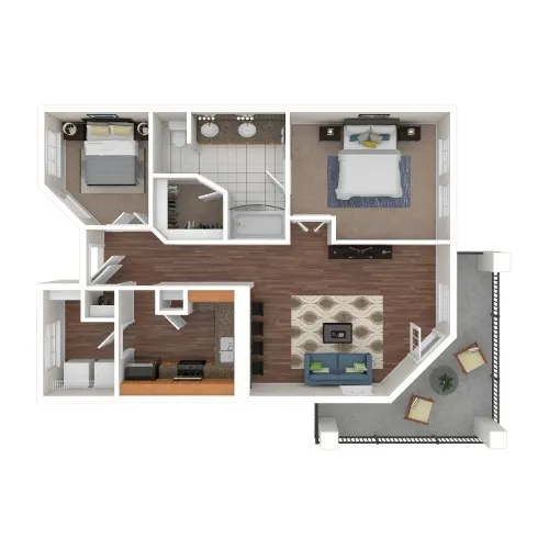 The Vintage floor plan 6