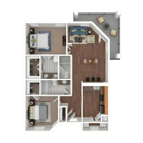 The Vintage floor plan 9
