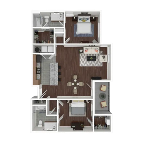 The Wyatt at Presidio Junction Fort Worth FloorPlan 6