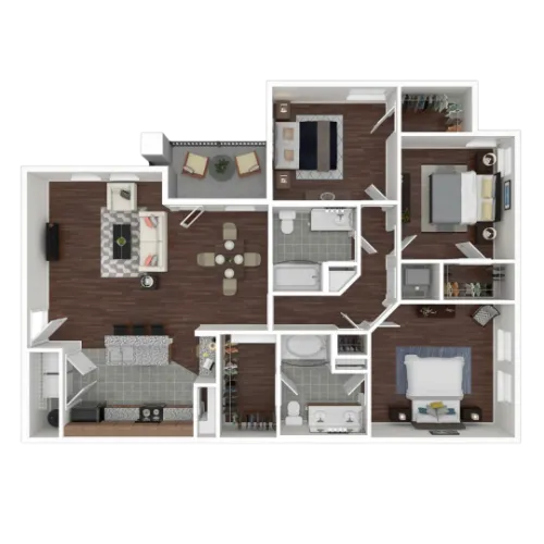 The Wyatt at Presidio Junction Fort Worth FloorPlan 7