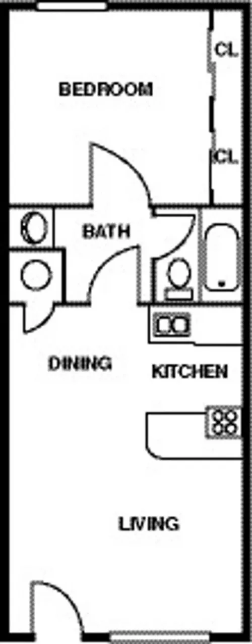 Timberwolf Apartments El Paso FloorPlan 2