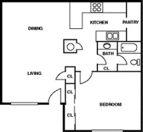 Timberwolf Apartments El Paso FloorPlan 4