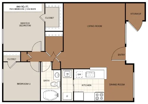 Trevino Place Apartments floor plan 2