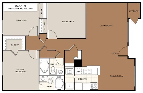 Trevino Place Apartments floor plan 3