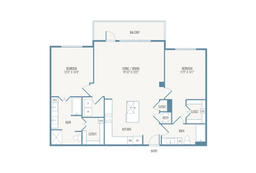 Tribute at the Rim San Antonio Floorplan 13