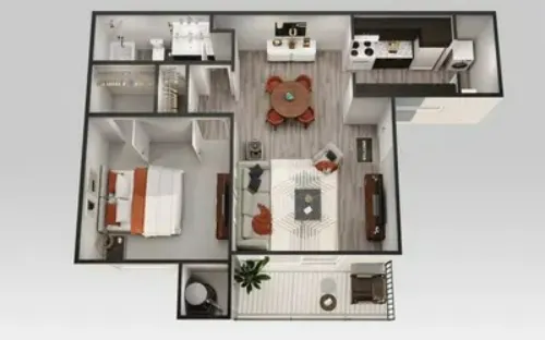 Trinity Meadows Apartments Fort Worth FloorPlan 1