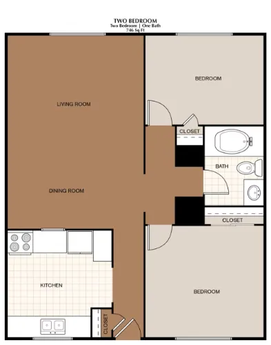 Trinity Place Apartments El Paso Floorplan 5