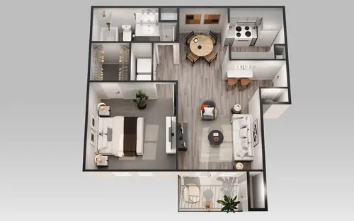 Tuscany Apartments Fort Worth Floorplan 2