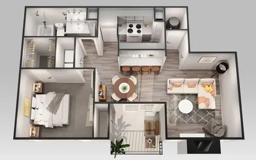 Tuscany Apartments Fort Worth Floorplan 3