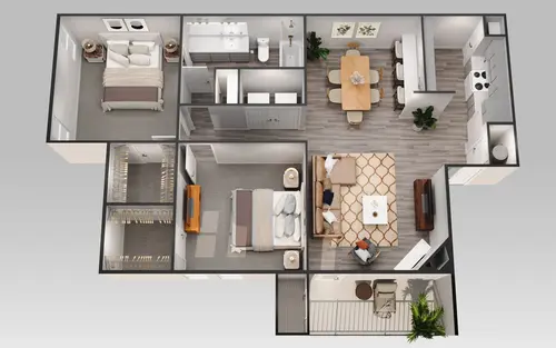 Tuscany Apartments Fort Worth Floorplan 4