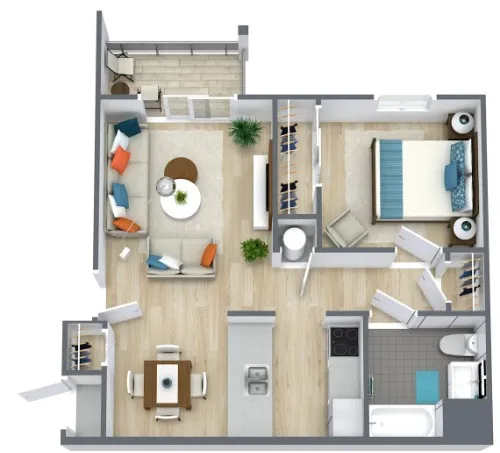 Van Horne Estates Apartments floor plan 1