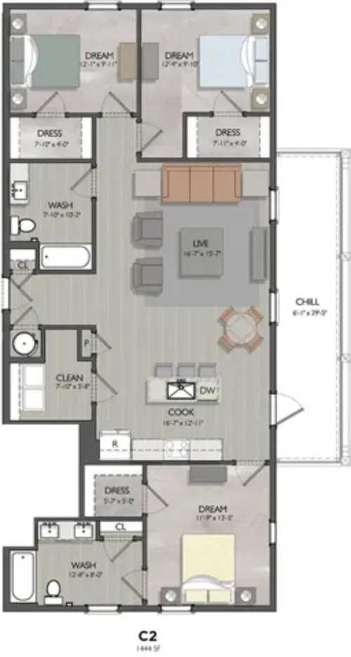 Vecina Apartment Villas Floor plan 15