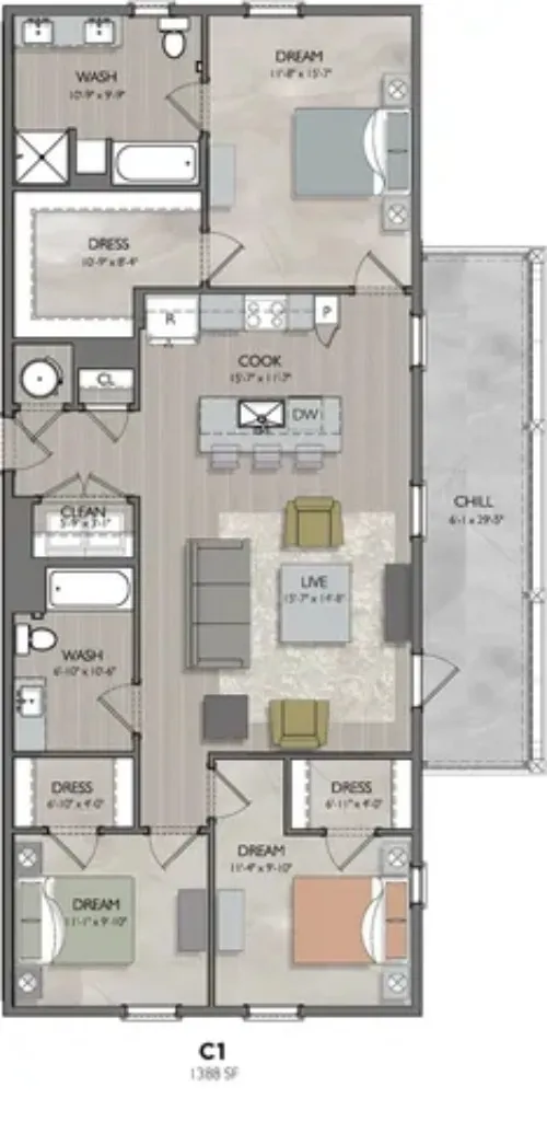Vecina Apartment Villas Floor plan 16
