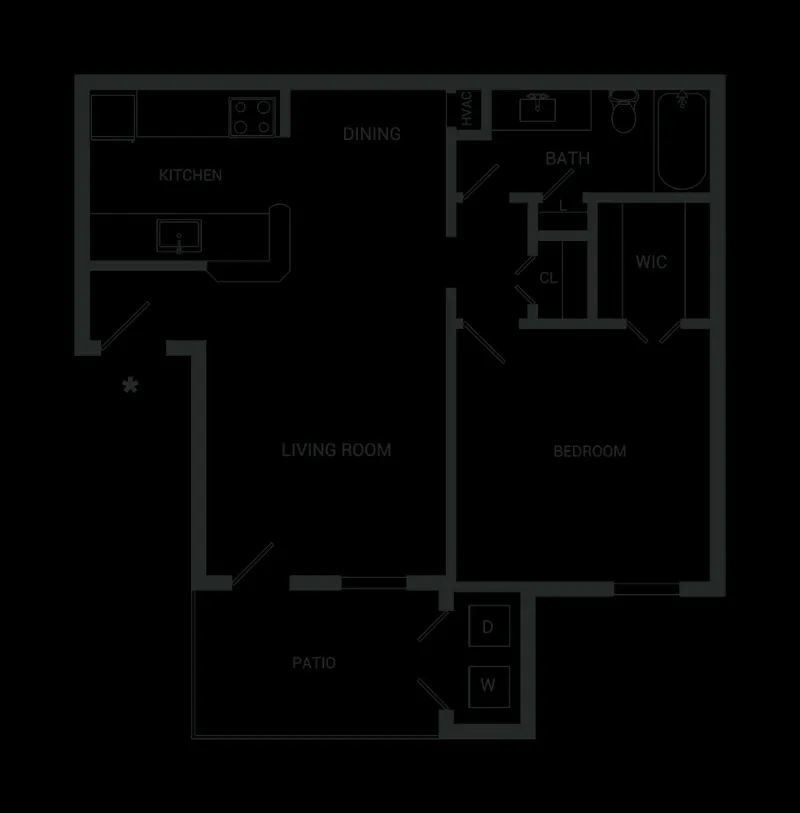 Venue at 8651 Apartments Fort Worth FloorPlan 3