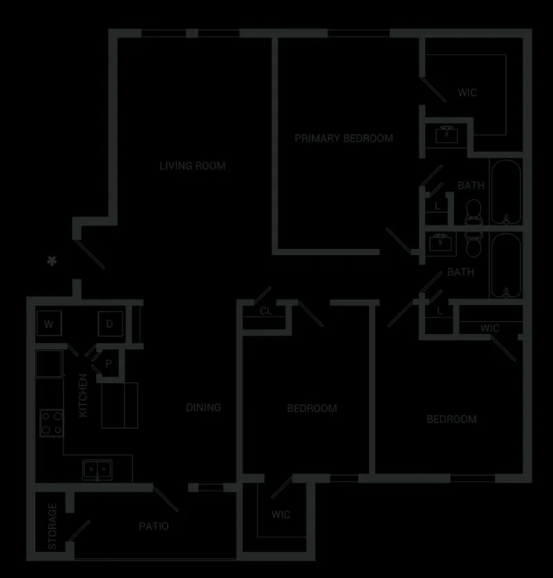 Venue at 8651 Apartments Fort Worth FloorPlan 7