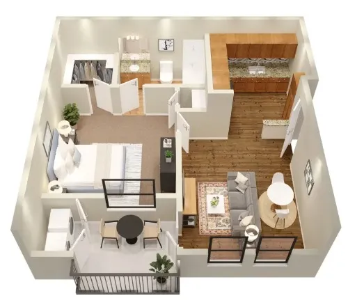 Verandas at Alamo Ranch Apartments floor plan 1