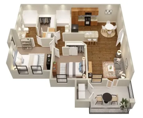 Verandas at Alamo Ranch Apartments floor plan 6