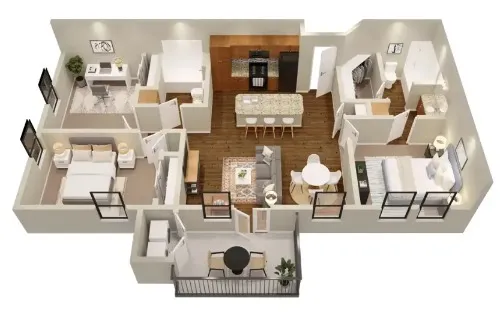 Verandas at Alamo Ranch Apartments floor plan 7