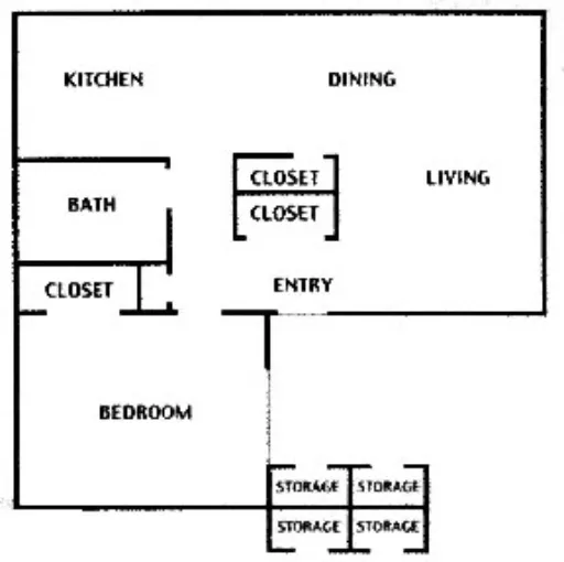 Villa Ciento Apartments El Paso Floorplan 1