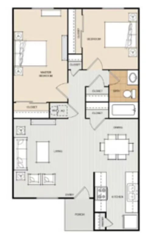 Village Creek Fort Worth FloorPlan 1
