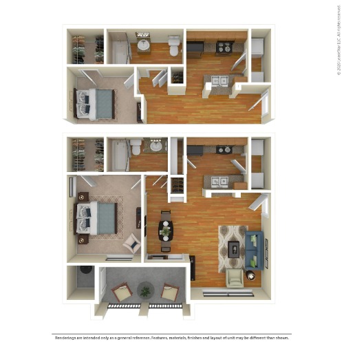 Villas At Medical Center San Antonio FloorPlan 2