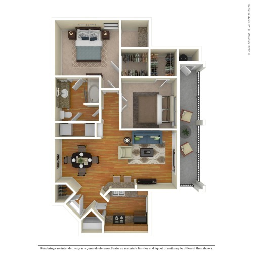 Villas At Medical Center San Antonio FloorPlan 5
