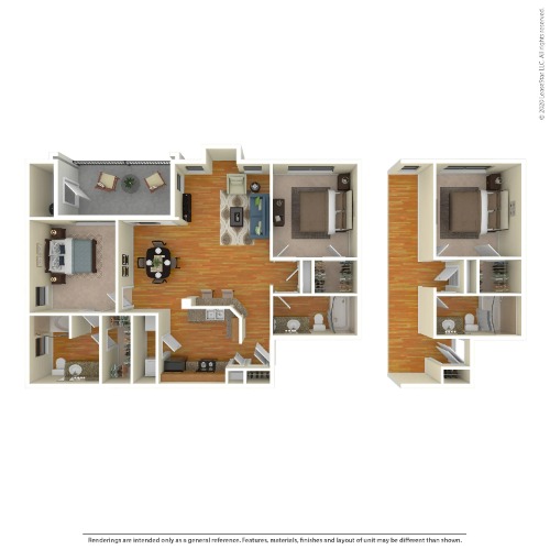 Villas At Medical Center San Antonio FloorPlan 7