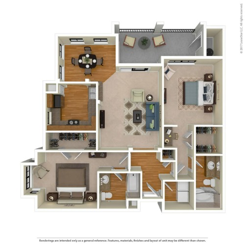 Villas At Medical Center San Antonio FloorPlan 8