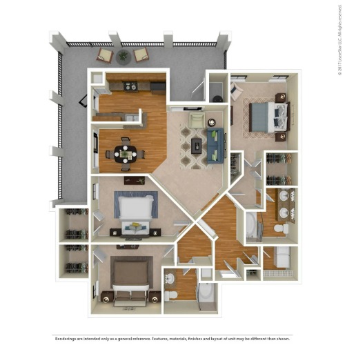 Villas At Medical Center San Antonio FloorPlan 9