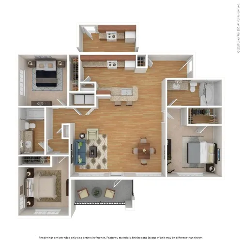 Villas In Westover Hills floor plan 12