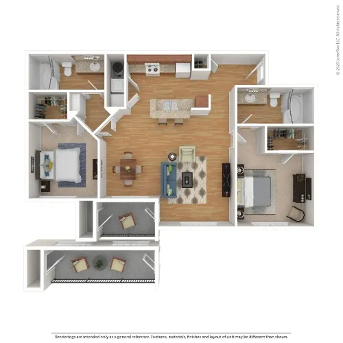 Villas In Westover Hills floor plan 9