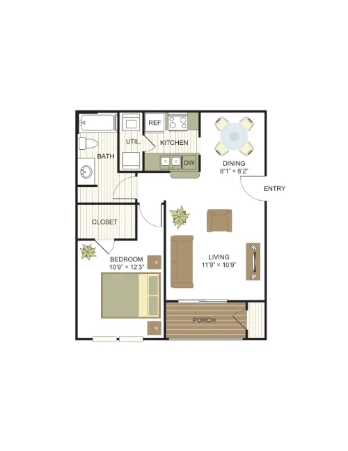 Villas at Bandera floor plan 1