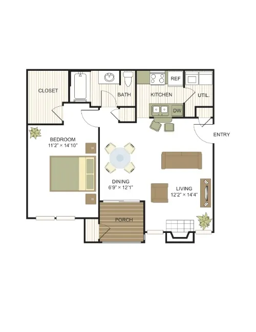 Villas at Bandera floor plan 2