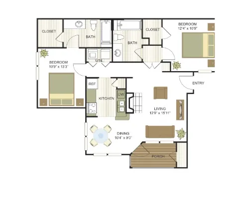 Villas at Bandera floor plan 4