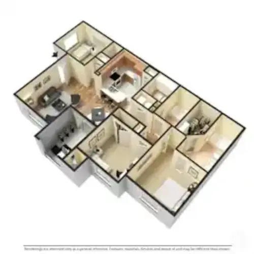 Villas at Helen of Troy El Paso Floorplan 3