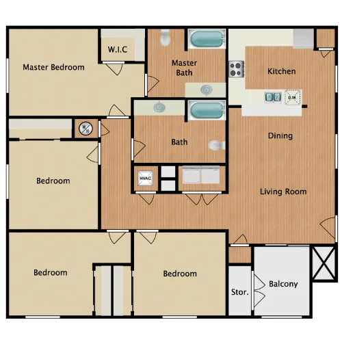 Villas at West Mountain El Paso Floorplan 4
