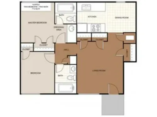 Vista Village Apartments El Paso FloorPlan 6