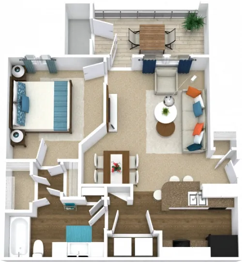 Walker Ranch Apartment Homes San Antonio Floorplan 2