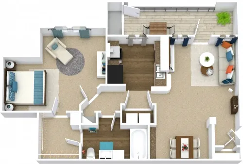 Walker Ranch Apartment Homes San Antonio Floorplan 3