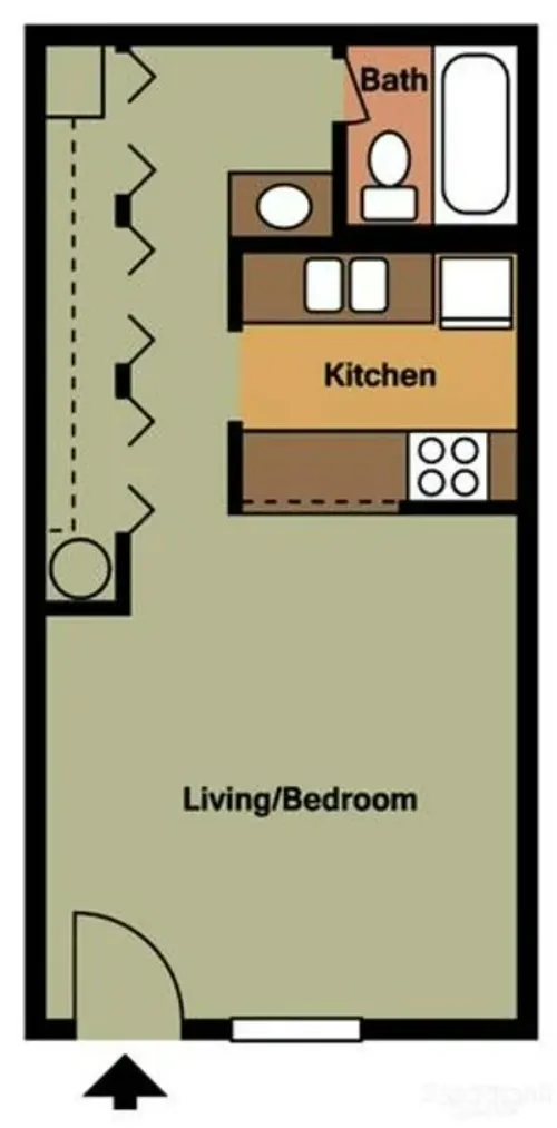 Wallington Plaza Apartments El Paso Floorplan 1