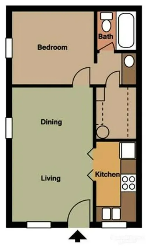 Wallington Plaza Apartments El Paso Floorplan 2