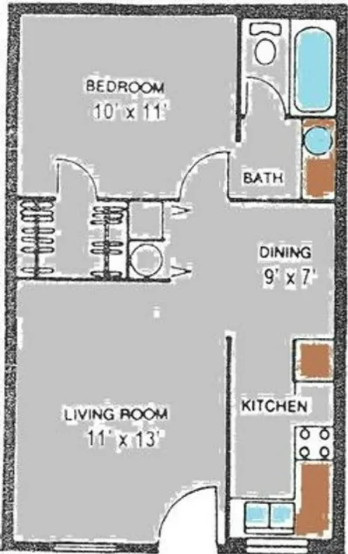 Wallington Plaza Apartments El Paso Floorplan 3
