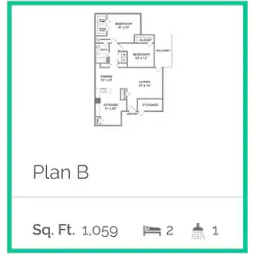 West Town Apartments El Paso Floorplan 2