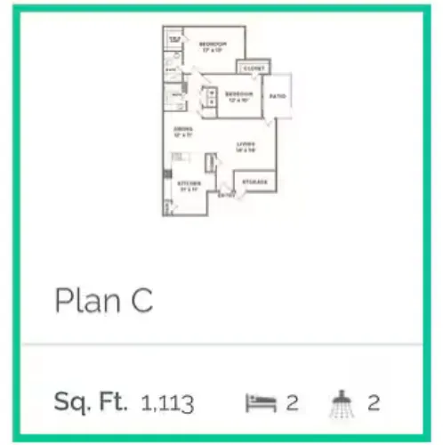 West Town Apartments El Paso Floorplan 3