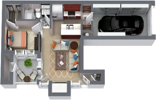 Western Station Apartments Fort Worth Floorplan 1